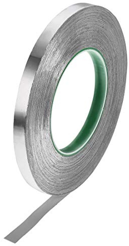 uxcell 10mm Aluminum Foil Tape High Temperature Tape for HVAC,Sealing,Patching Hot and Cold Air Ducts Adhesive Tape 50m/164ft