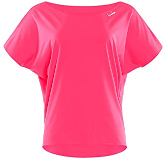 WINSHAPE Dt101 Débardeur de Danse Fonctionnel pour Femme T-Shirt, Rose Fluo L