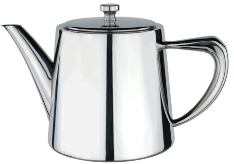 Café Olé DW-024 Derwent Teiera, acciaio inossidabile, 650 ml, 2-3 tazze, lucidato a specchio