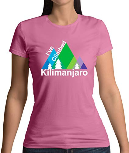 Dressdown I've Climbed Kilimanjaro - Womens Crewneck T-Shirt - Azalea - Large