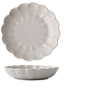 Servizio di piatti Piastra for cena in ceramica da 7 pollici a casa in porcellana dipinta a mano piastre rotonde piatti creativi petali a mano piatto profondo microonde/lavastoviglie Servizio da tavol