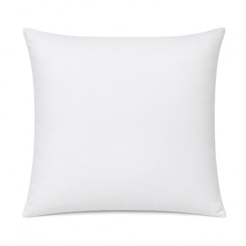 Heimtex Cojín de microfibra premium de 80 x 80 cm, de calidad para hotel, mullido, acogedor, color blanco, para niños y adultos, suave, antialérgico, (paquete de 1)