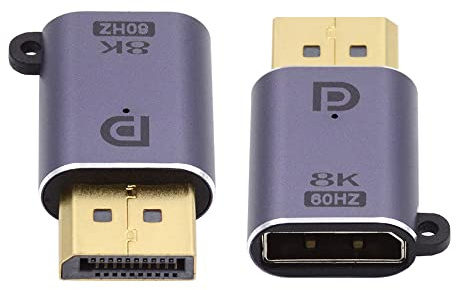 NFHK DisplayPort 1.4 Male to DP Female 8K 60hz Adapter Ultra-HD UHD 4K 144hz 7680 * 4320 for Video PC Laptop Monitor