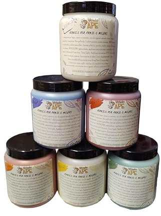 Mondo Ape Vernice Impregnante Atossica per Arnie e Melari - 1 litro - Protettiva, Sicura e Resistente agli Agenti Atmosferici, 100% Naturale - Apicoltura Giallo