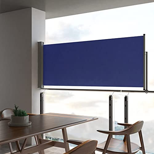 Home Outdoor OthersPatio Toldo lateral retráctil 100x300 cm Azul