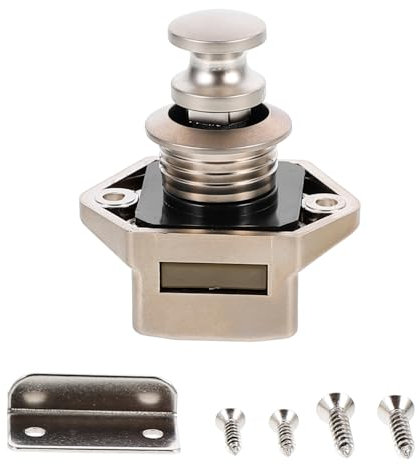 OSALADI 2sätze Rv Push Lock Schlüssel Und Werkzeugloser Möbelverschluss Für Schrank Schublade Und Wohnmobile Einfache Installation Robustes Design Sicher Und Zuverlässig