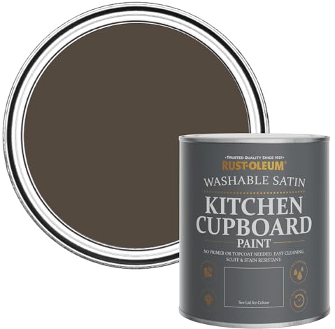 Rust-Oleum Scrubbable Kitchen Wood, Cupboard and Cabinet Paint in Satin Finish - LockWood, Cupboard 750ml
