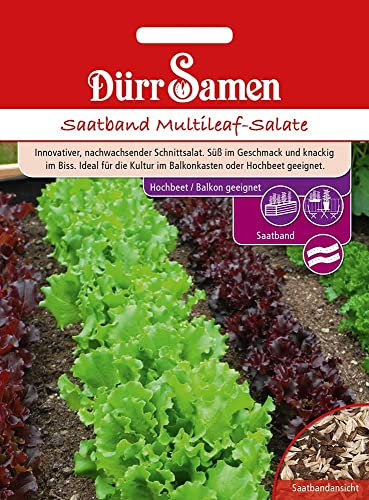 Dürr-Samen - Saatband Multileaf-Salate für Balkon Saatgut