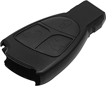 sourcing map 3-Tasten Schlüsselgehäuse Für Mercedes Benz C-Klasse 01-07 1pc | Farbe Schwarz, Material Kunststoff, Maße 6.5x3.5x1cm, Für Mercedes Benz E-Klasse, CLS, CLK, ML, B-Klasse, SLK, CL, S-Klasse