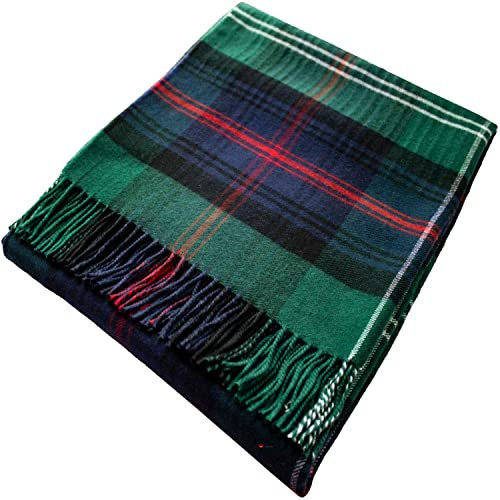 100% Lammwolle Karierte Warme und Weiche Decke Werfen Schottisch Tartan Sutherland Old Modern Reisedecke Plaid Picknick Teppich