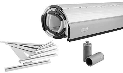 Schellenberg Rolladen Maßanfertigung, Rolladenpanzer Aluminium, Auswählbar: Breite 50-200 cm, Höhe 100-230 cm, System Maxi, Farben Grau, Anthrazit, Silber, Weiß