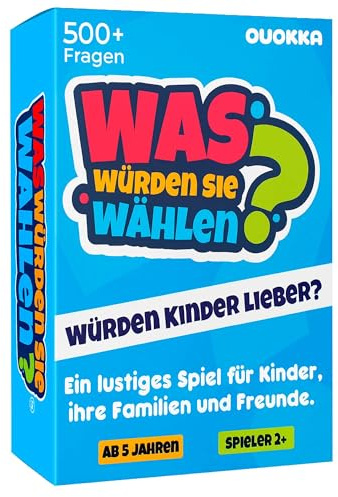 Board Games for Kids 8-12 – Family Games for Kids and Adults for Family Night – What Would You Choose – 500+ Questions – Original Edition – Fun Travel Cards for 5-7 - Gift for Teens 9-10 Years Old