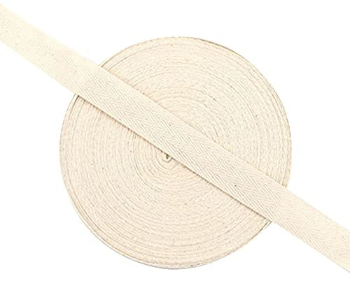 GEQIAN Baumwoll-Bindungsband, 50 m, Schrägband für Bastelarbeiten, Wimpelketten, Schneidern, Nähen