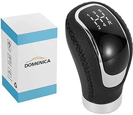 DOMENICA Pommeau de Levier de Vitesse Universel 5/6 Vitesses Adaptateurs 8mm/10mm/12mm Noir
