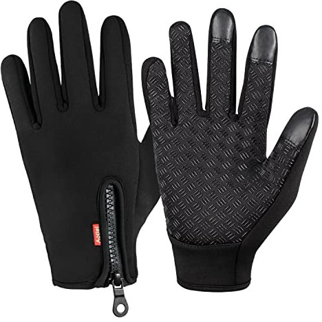 Touchscreen Handschuhe Herren Winter Lederhandschuhe Smartphone Winterhandschuhe Herren oder Damen Wasserdichte Handschuhe Sport Fitness Wasserfest for Reithandschuhe Fahrradhandschuhe Männer Frauen