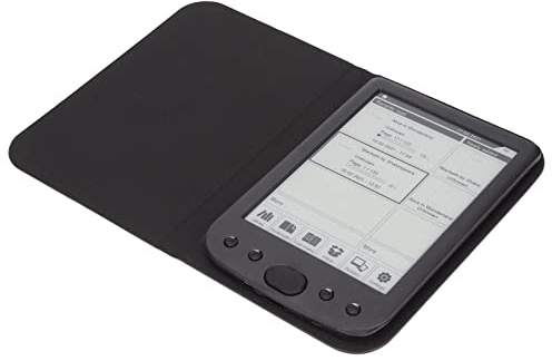 ciciglow E-Reader, 6 pouces étanche écran encre HD liseuse livres, 8 Go de stockage avec bouton de navigation et étui de protection noir