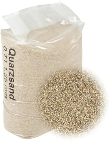 vidaXL Filter Sand 25 kg 0.71-1.25 mm - Efficient Pool Filtration Sand, Safe for All Sand Filters, Ensures Smooth Flow Rate, Ideal for Pools and Spas