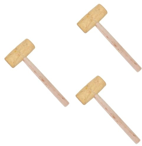Gadpiparty 3pièces Maillet Bois Compact Pour Menuiserie Outil Multi-usage Pour Projets Et Professionnels Parfait Pour Bricolage Travail Du Bois