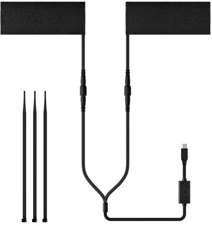 Cycling Handlebar Grips, Heated Scooter Handlebar Warmer, Five Adjustable Temperatures Motorcycle Grips Warmer for Motorcycle Electric Scooter