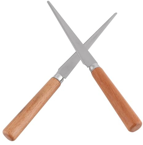 SHINEOFI Cuchillo Para Alfarería De Acero Inoxidable Herramienta Para Arcilla Y Cerámica Cuchillo Para Tallar Reparación De Esculturas Manualidades Y Bricolaje Juego De 2