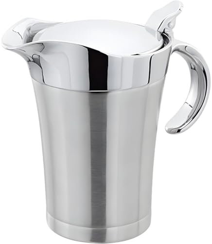 Dinntty Olla para De Carne De Acero Inoxidable, Olla para Condimentos Aislada De Doble Pared, Olla para, Olla para Aislada para Aderezo De Cocina