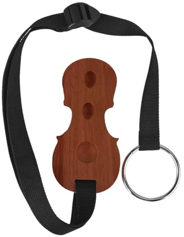 Laroal Tapón para violonchelo de madera maciza, alfombrilla antideslizante para violonchelo con soporte de 3 orificios, protectores de suelo de madera