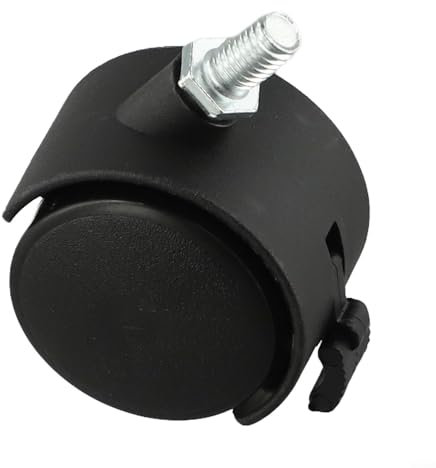 VRTYVEYBB Office Chair Replacement Caster Wheels, Twin Wheel Swivel Casters for Office Chairs, Gaming Chairs, RoHS & BIFMA Certified, Heavy Duty, Smooth Rolling, Set of 5