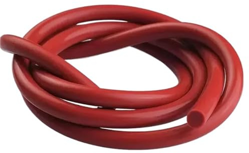 XLJP 1 Meter roter runder fester Silikonstreifen, Kordelstab, Durchmesser 1 mm ~ 20 mm, Silikondichtung, Zierdichtungsstreifen, O-Ring, hochtemperaturbeständig, wasserdicht(Diameter 3mm x1m)