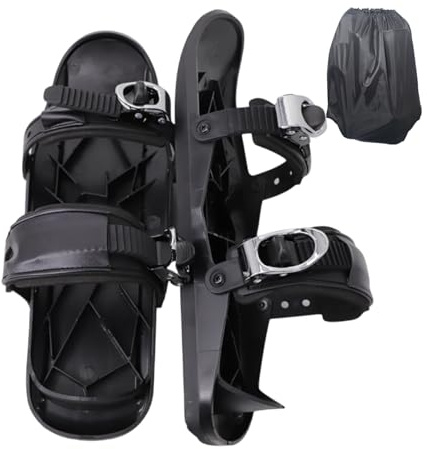 Sollee Snowboard-Skates, verstellbare Winter-Ski-Schuhe, Skiskates – rutschfeste Schneeklingen-Sportschuhe für Übungen, Reisen, Winterprofis, Sportler, Damen, Herren, Outdoor-Praxis
