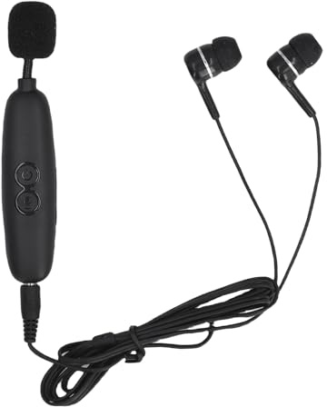 Fockety Amplificatore Uditivo, Amplificatore Sonoro Personale con Clip Colletto Regolabile Controllo del Volume Regolabile di Riduzione del Rumore Ricarica