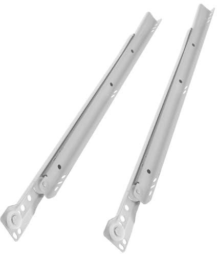 BIUDECO Guide Scorrevoli per Cassetti 2 Pezzi 40 CM Cuscinetti a Sfera Silenziosi Binari Resistenti alla Corrosione per Piccoli Cassetti Domestici Estensione Completa Accessori per