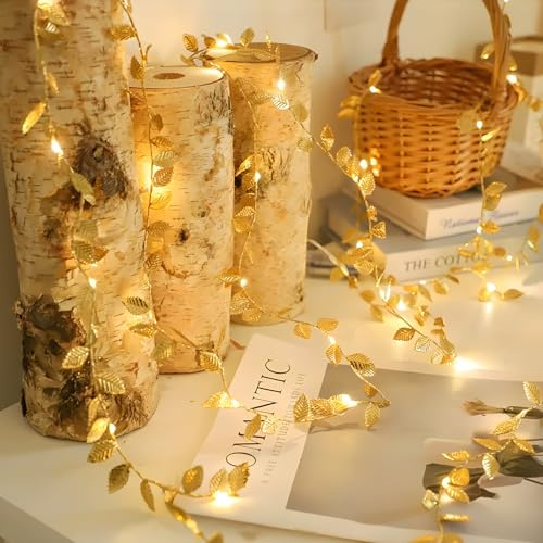 Garnirise Ivy Battery Fairy Lights, 2M 20LED Warm White Battery Operated
