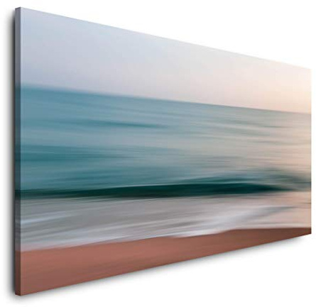Meer und Himmel 120x 60cm Panorama Leinwand Bild XXL Format Wandbilder Wohnzimmer Wohnung Deko Kunstdrucke