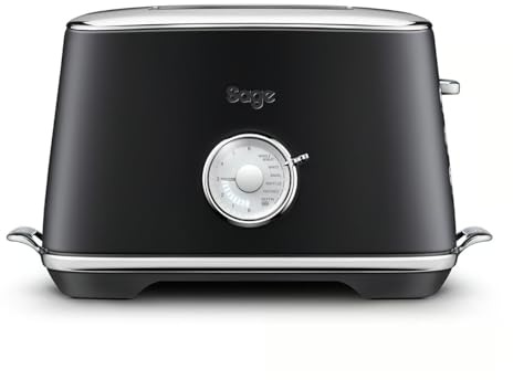 Sage - Toast Select Luxe - 2-Scheiben-Toaster mit LED-Countdown-Anzeige - Mit Liftfunktion, 6 Einstellungen, Verstellbarer Bräunungsgrad - 840-1000 W, Einfache Reinigung - Schwarzer Trüffel