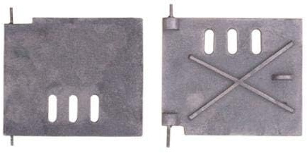 QLS Ofentür aus Gusseisen Schürtür Revisionstür Kachelofen 18 x 15 cm | Robuste Ofentür aus Gusseisen für Kachelofen Holzofen Backofen Außenmaß 18 x 15 cm langlebig