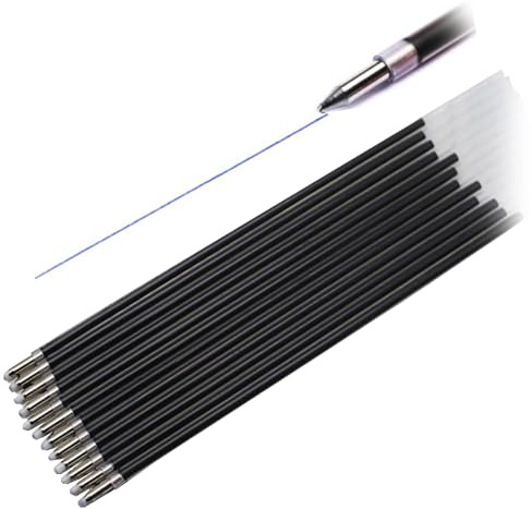 Kugelschreiberminen für Schule, Büro, 0,7 mm, Schwarz, Blau, Rot, 12 Stück