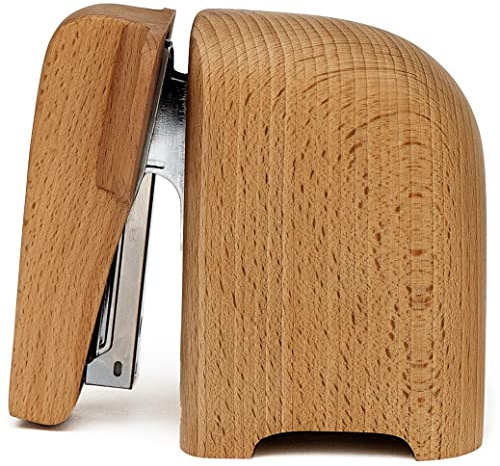 Suck UK Elephant Stapler | Elephant Gifts & Desk Accessories for Animal Lovers | Unforgettable Office Desk Stationery | Wooden Elephant Ornament | Practical & Decorative Home Accessories | Large