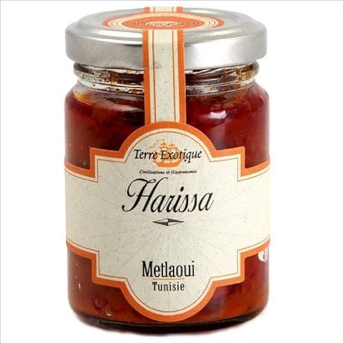 Harissa 85 g condimento picante suave de pimiento rojo y especias para cuscús, guisos, marinados y salsas estilo Magreb