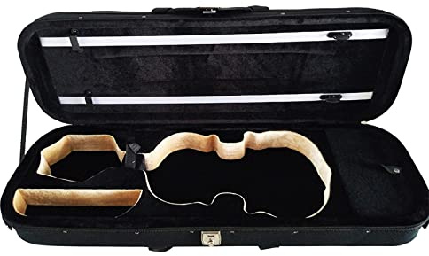 Schwarzer Oxford-Geigenkoffer Mit Hygrometer-Stoßdämpfung Volle Größe Violinkoffer (Color : 02_1/2)