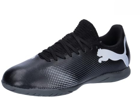 PUMA Soccer Shoe Unisex Kinder, Black White, 30 EU