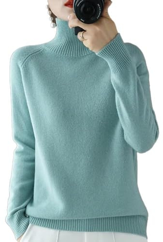 BAWUTZ Maglione in Cashmere da Donna, Maglione a Collo Alto da Donna