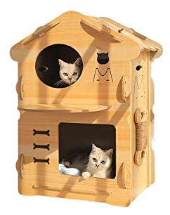 Katzenhaus katzenvilla Katzennest Universal Villa Geschlossenes Katzenhaus Indoor Pet Villa Katzenhaus Katzenhütte