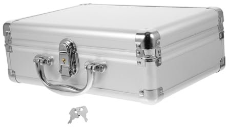 Homoyoyo Mallette Alliage Aluminium Mallette Métallique Rigide Et Solide pour Outils Et Accessoires