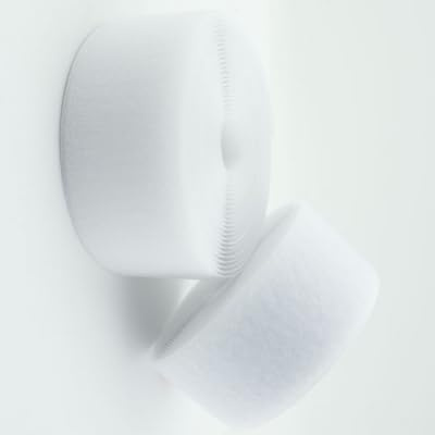 5 Meter Klettverschlussband Klettband zum Nähen (weiß, 40mm Breit)