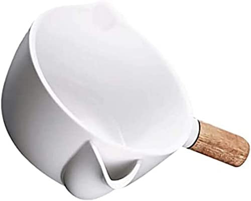LWLYLCHBM Contenitore per filtro olio, separatore di grasso per salsa, contenitore per olio per cucina, brocca per salsa, separatore di grasso, barattolo di ceramica, ciotola per zuppa di olio, con
