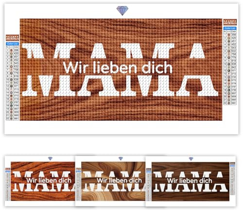DPDP Diamond Painting Eigenes Foto, Personalisiert Diamant Painting, Diamond Painting Bilder Kunst Geschenk für Mama, Muttertagsgeschenke für Mutter, Sie, Frauen, Ehefrau