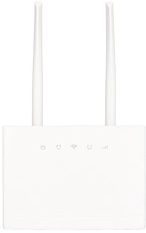 Router CPE 4G LTE, Segnale Stabile 100-240 V Fino a 300 Mbps 4G Modem LTE 2 Antenne 5DBI Esterne con Posizione della Scheda SIM per La Asia Asia (Spina europea)