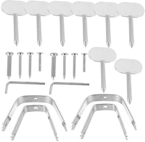 BEBEMOKO 2sets Portaprosciutto in Acciaio Inossidabile Supporto Sospeso Portabicchieri Parte Portaprosciutto Spagnolo Accessori Pratici per Hotel e Casa