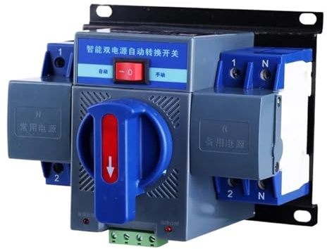 Rail 2P 3P 4P ATS Commutateur de transfert automatique à double alimentation Commutateur de transfert solaire à alimentation sans interruption Disjoncteurs CA(3P 63A 380V)