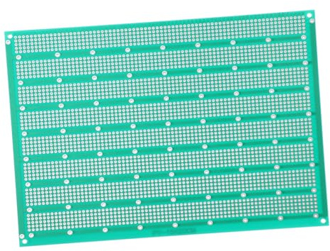 Kisangel Plaque de Circuit Imprimé Simple Face Verte en Matériau Synthétique pour Prototypage Précis et Sûr, pour Projets DIY et Essais Électroniques